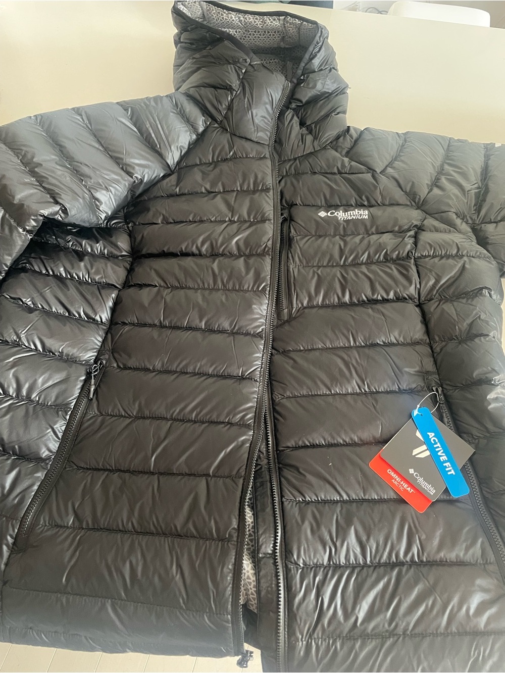 Columbia Black Kids Puffer Jacket with Hood